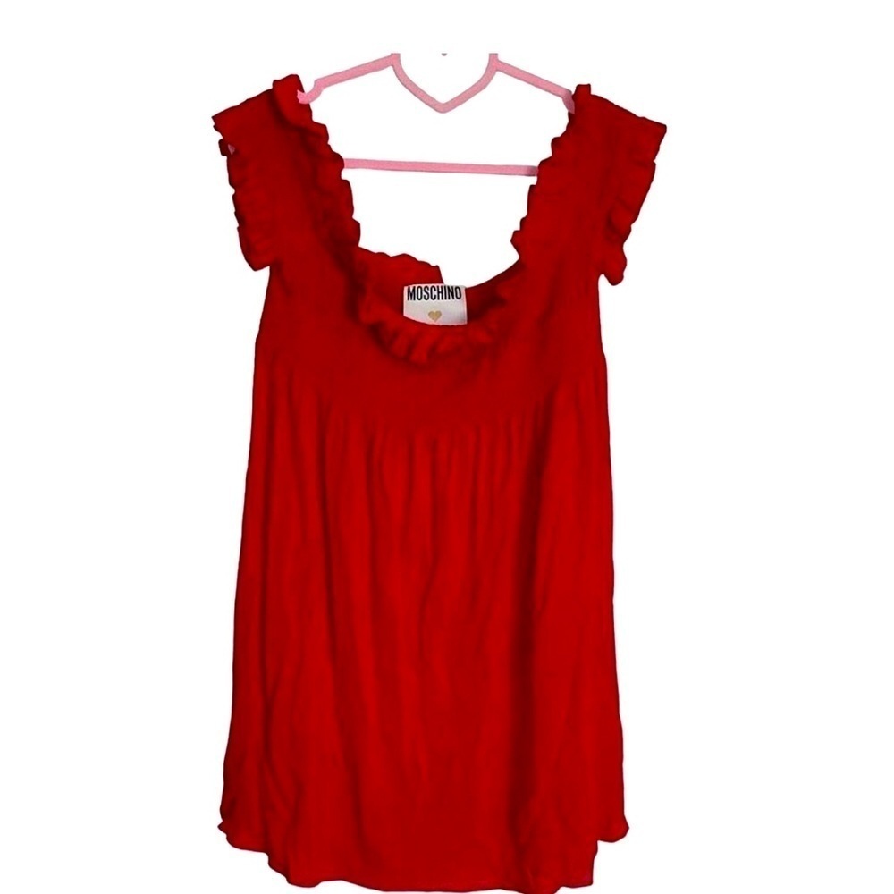 MOSCHINO COUTURE | Ruffle Off The
Shoulder Dress Made in Italy
